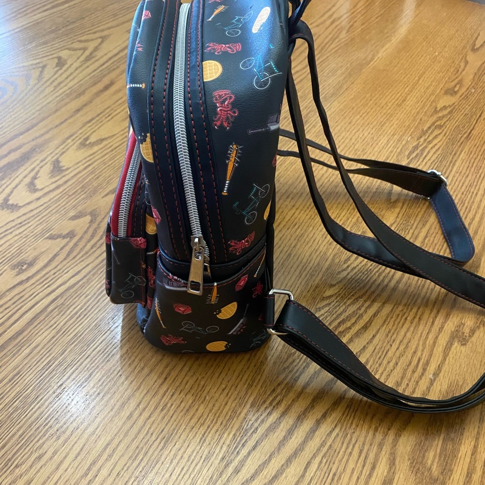 Stranger Things Black Backpack With Colorful Icons - image 4